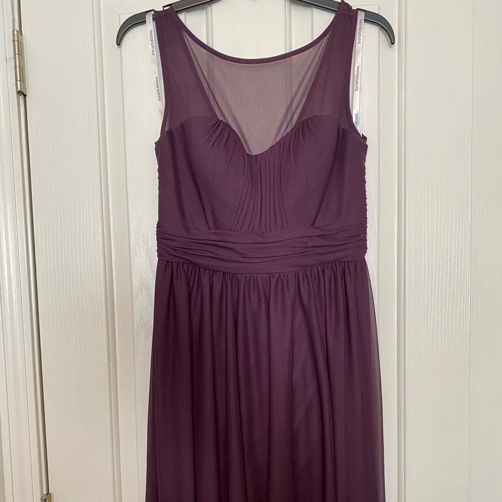 David’s Bridal Purple Sleeveless Dress